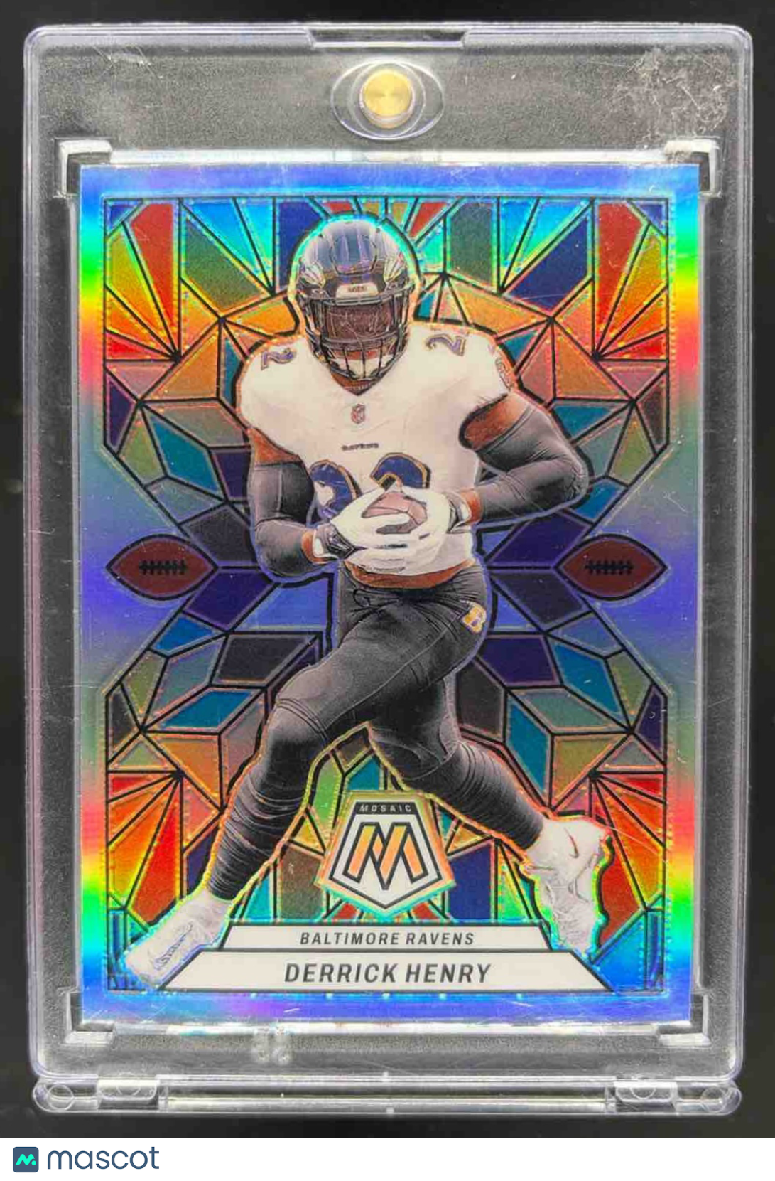 2024 Panini Mosaic Derrick Henry #SG-13 Stained Glass Ravens