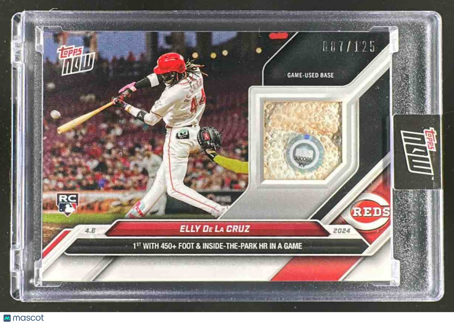 2024 Topps Now Elly De La Cruz #50A Relics Full Color 7/125 MEM RC Reds