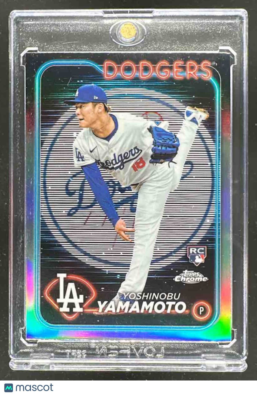 2024 Topps Chrome Yoshinobu Yamamoto Lightboard RC #18