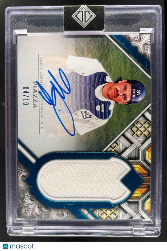2025 Topps Transcendent Collection Mike Piazza #TCAR-MP Auto Relic Blue /10 MEM