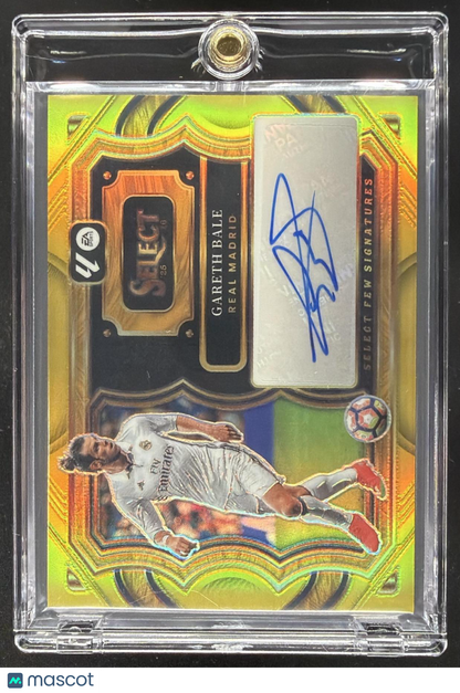 2025 Panini Select La Liga Gareth Bale #SF-GB Signatures Gold Prizm /10 Auto