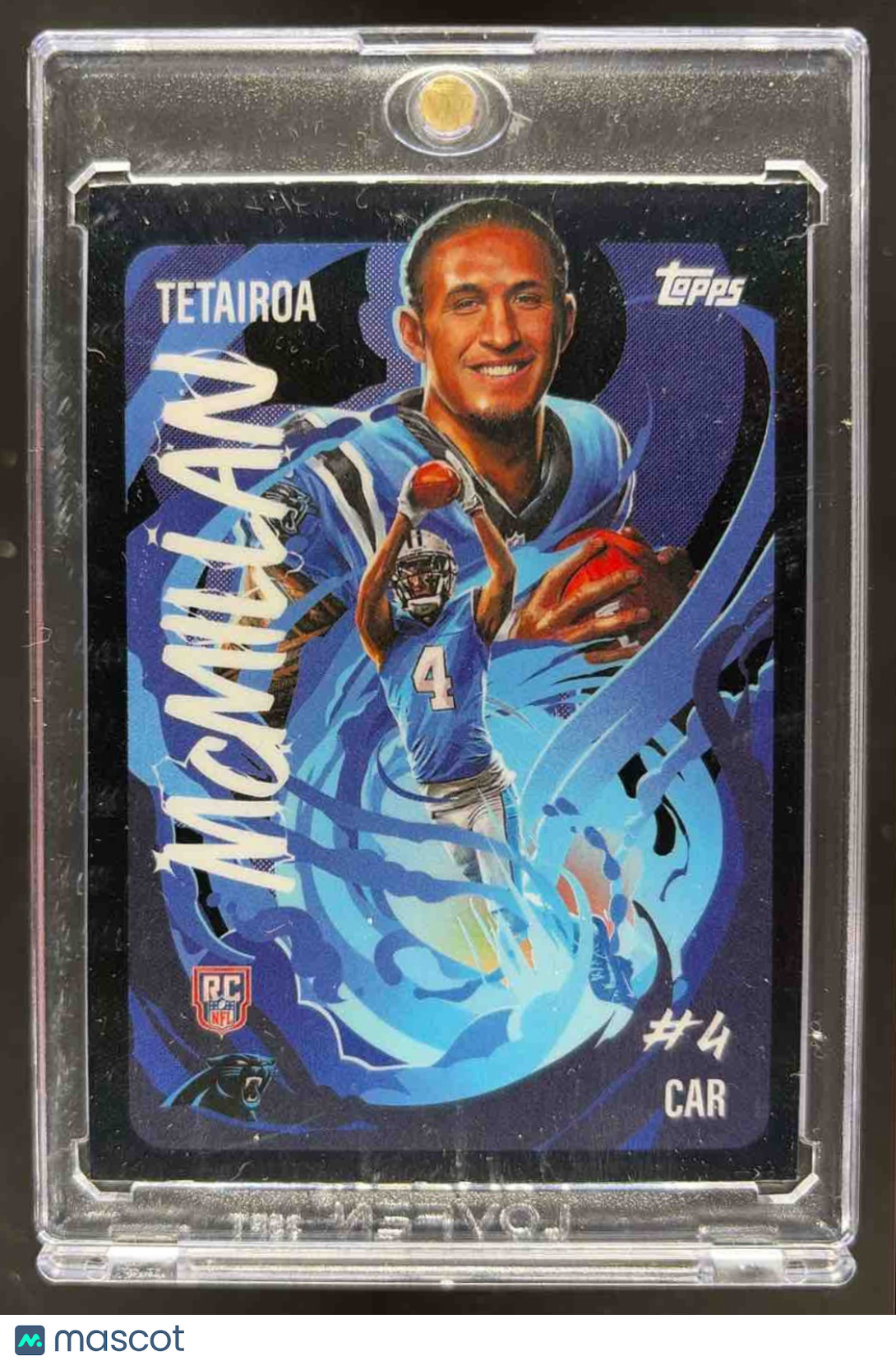 2025 Topps Chrome Tetairoa McMillan #UV-5 Ultra Violet RC SSP Panthers