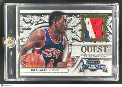 2013-14 Panini Crusade Joe Dumars #71 Quest Memorabilia /99 Pistons