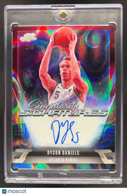 2025 Topps Cosmic Chrome Dyson Daniels #SS-DDA Singularity Signatures Red Flare Refractor /5 Auto