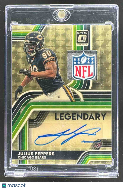 2025 Panini Donruss Optic Julius Peppers #2 Patch Auto Gold Vinyl Prizm 1/1