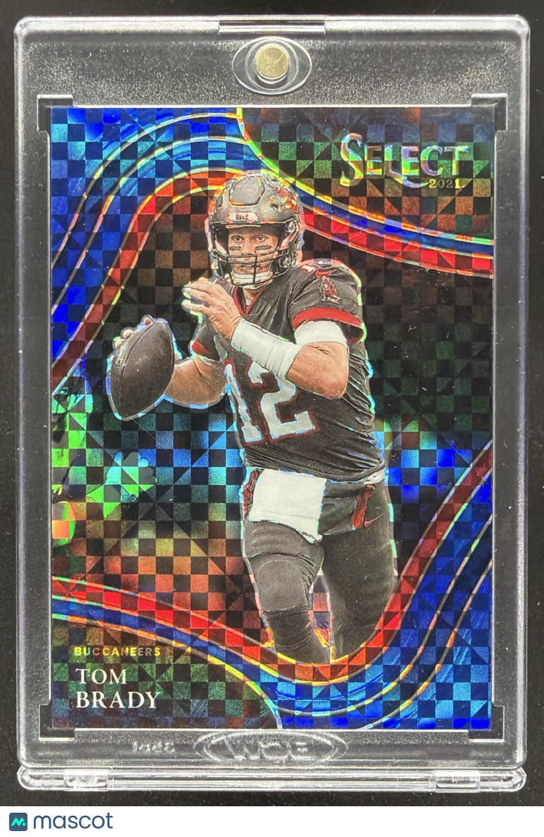 2021 Panini Select Tom Brady #301 Blue Prizm 28/49 Field Level