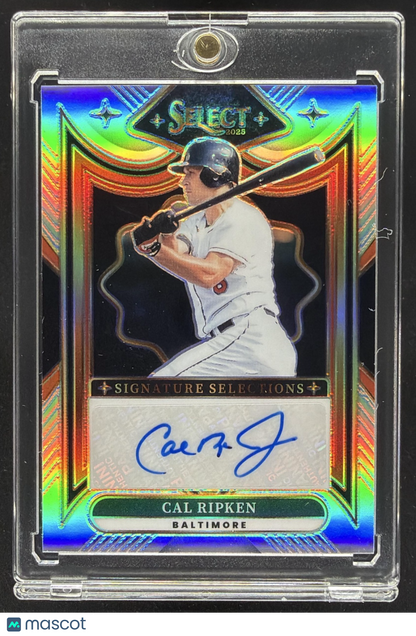 2025 Panini Select Cal Ripken #SS-CR Signature Selections Auto