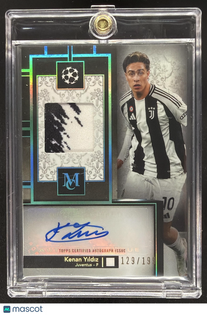 2024 Topps Museum Collection UEFA Club Kenan Yildiz #MAR-KY Auto Relics /199