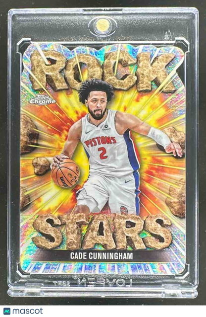 2025-26 Topps Chrome Cade Cunningham #RS-5 Rock Stars SSP Pistons