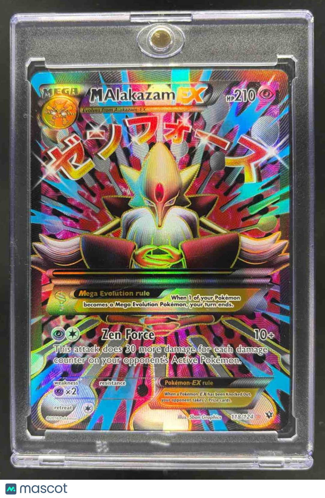 2016 Pokemon XY Fates Collide Mega Alakazam #118/124