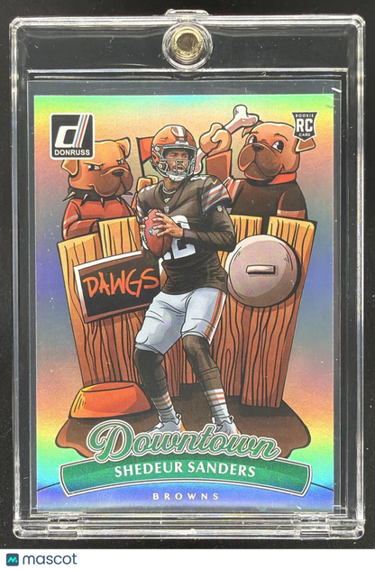 2025 Panini Donruss Shedeur Sanders #17 Rookie Downtown Case Hit