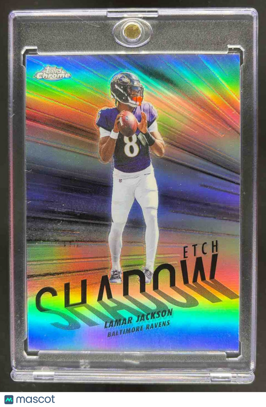 2025 Topps Chrome Lamar Jackson #SE-3 Shadow Etch SP