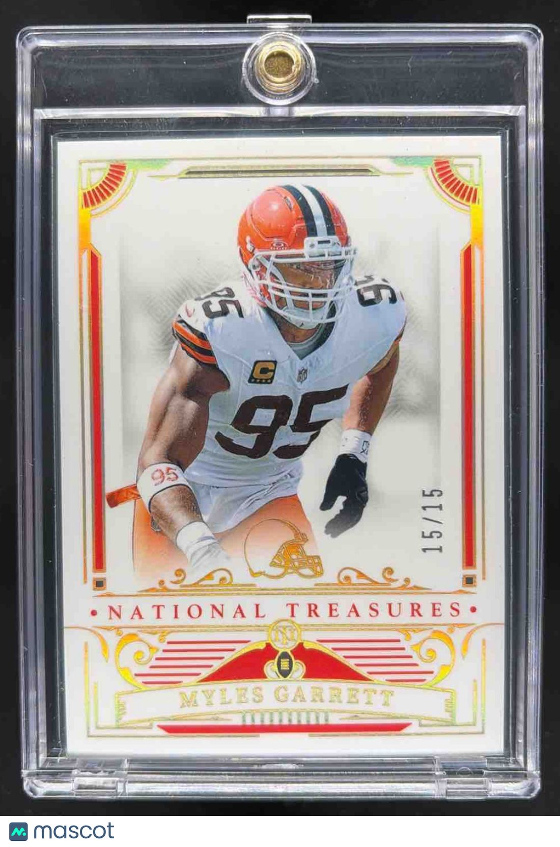 2025 Panini National Treasures Myles Garrett #22 Holo Silver 15/15 Browns