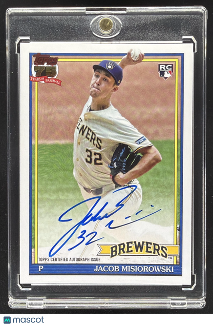 2026 Topps Series 1 Jacob Misiorowski #91A-MIS 1991 Auto RC