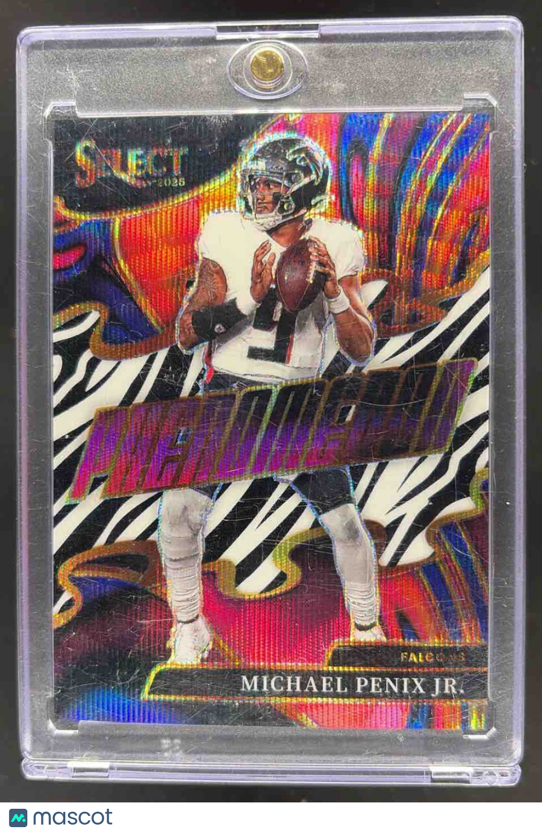 2025 Panini Select Michael Penix Jr. Zebra Pheonacian