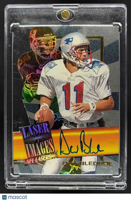 1996 Score Board NFL Lasers Drew Bledsoe Die Cut Auto