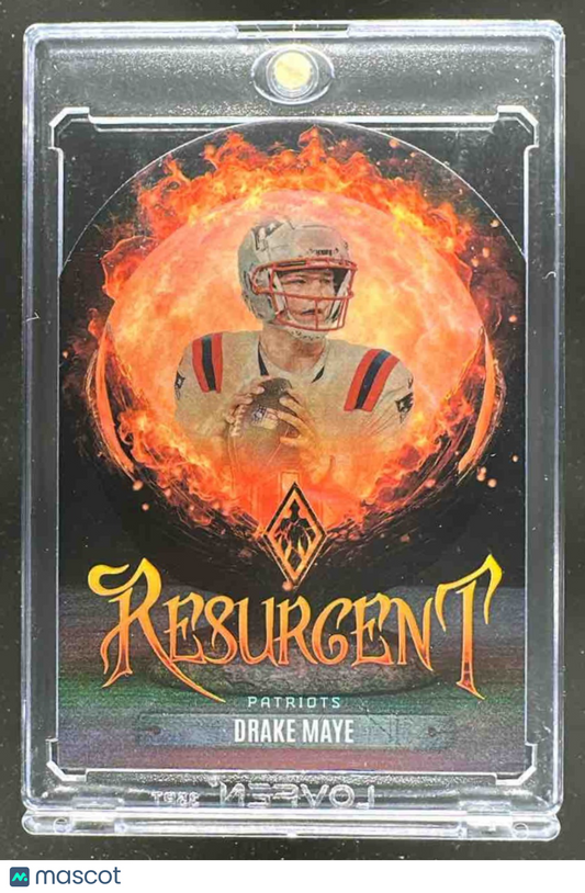 2025 Panini Phoenix Drake Maye #17 Resurgent Snow Globe Patriots