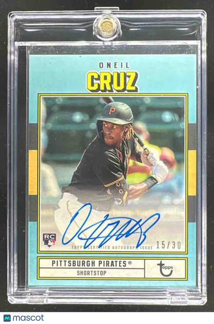 2022 Topps Brooklyn Collection Oneil Cruz Auto Rookie Blue /30