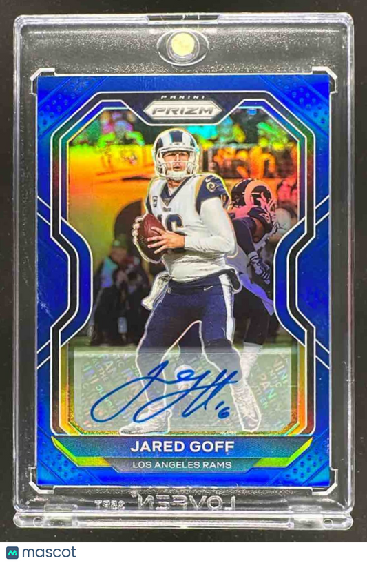 2020 Panini Prizm Jared Goff #275 Auto Blue 4/10