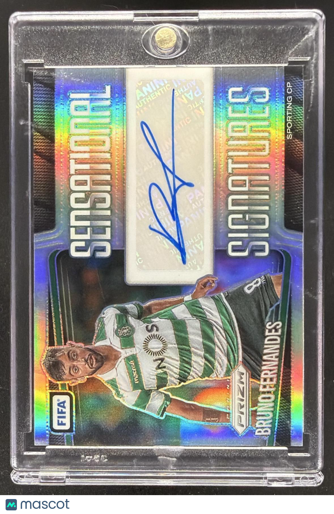 2025 Panini Prizm FIFA Bruno Fernandes #SS-BF Sensational Signatures Silver Prizms /10 Auto