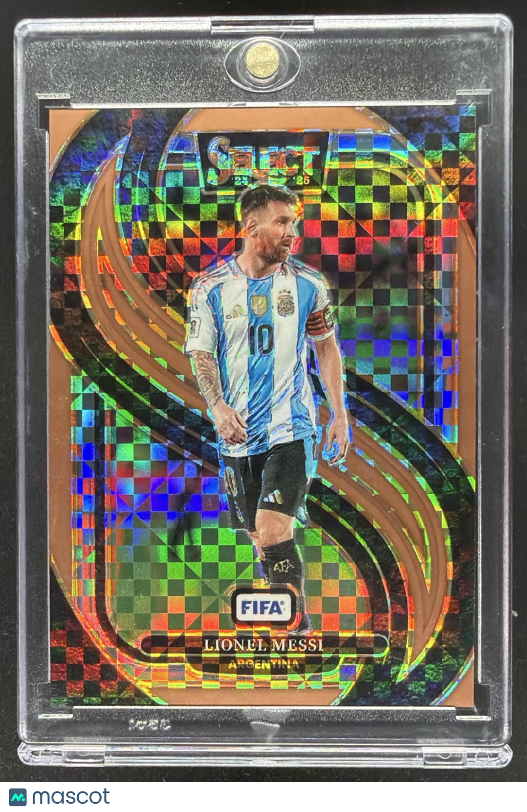 2024-25 Panini Select FIFA Lionel Messi #158 Mezzanine Bronze Checker 67/75