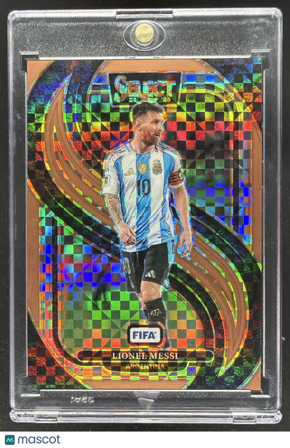 2024-25 Panini Select FIFA Lionel Messi #158 Mezzanine Bronze Checker 67/75