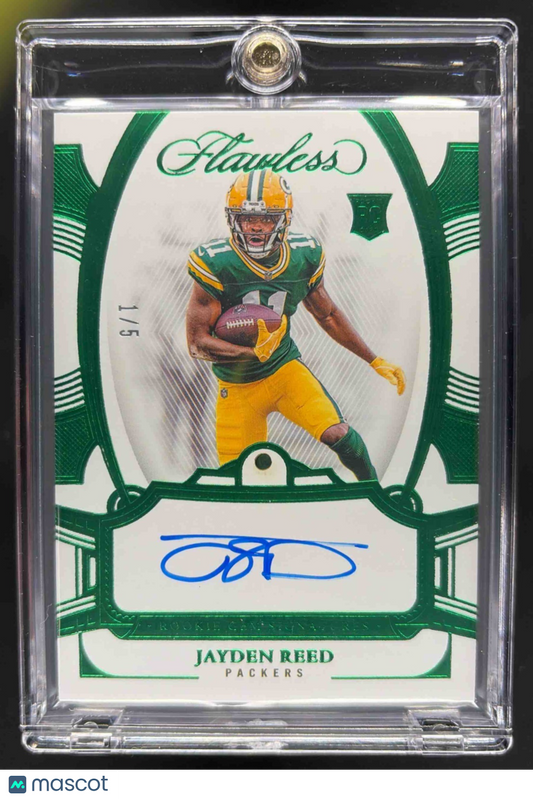 2024 Panini Flawless Jayden Reed Emerald Rookie Auto /5