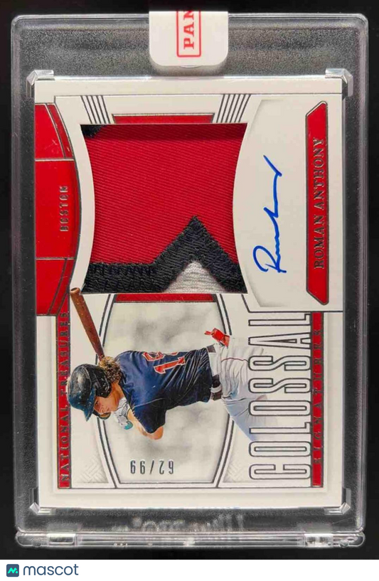 2025 Panini National Treasures Roman Anthony #24 Colossal Material Auto /99