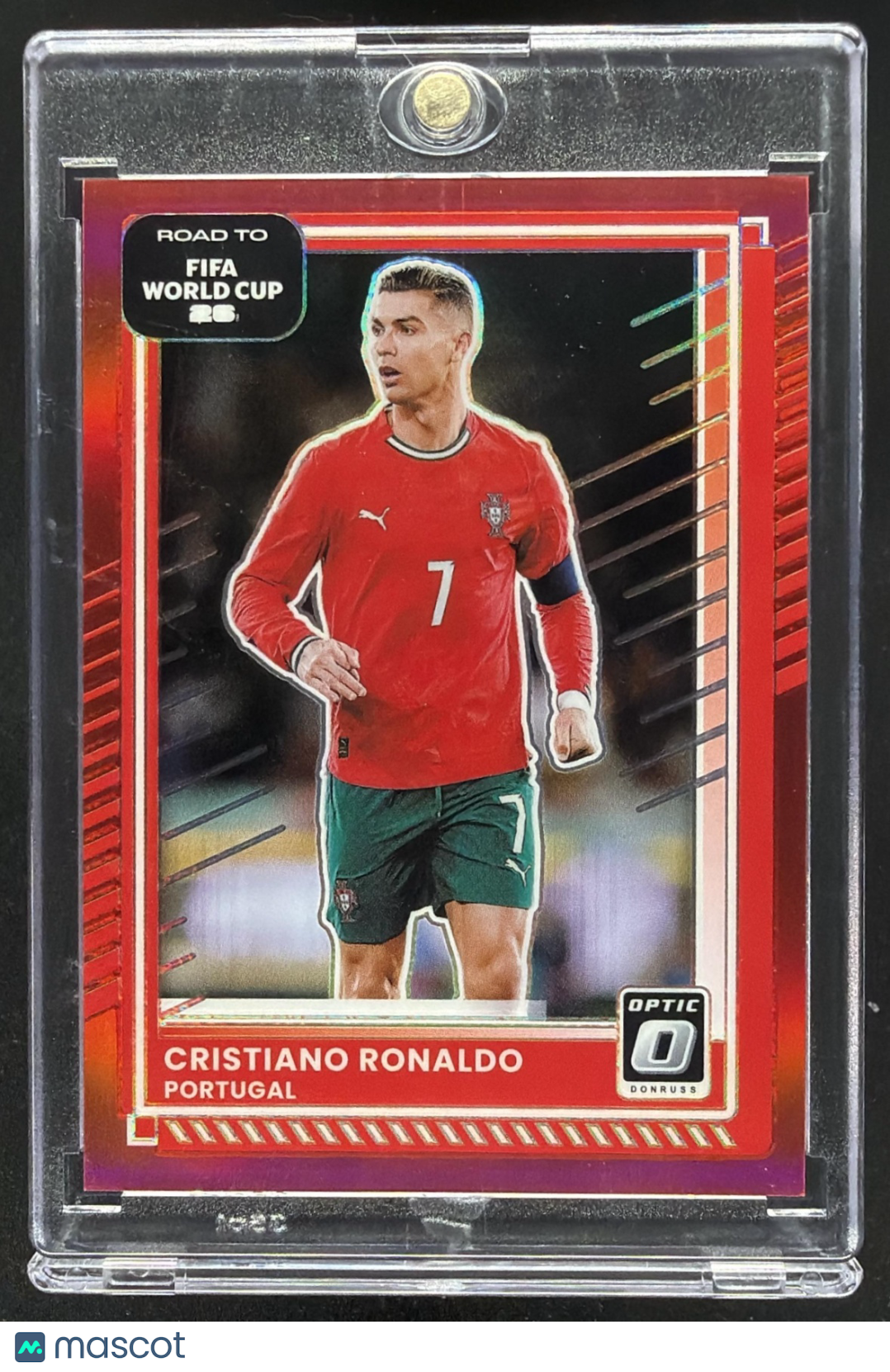 2025 Panini Optic Road to FIFA World Cup 26 Cristiano Ronaldo #91 Red /199