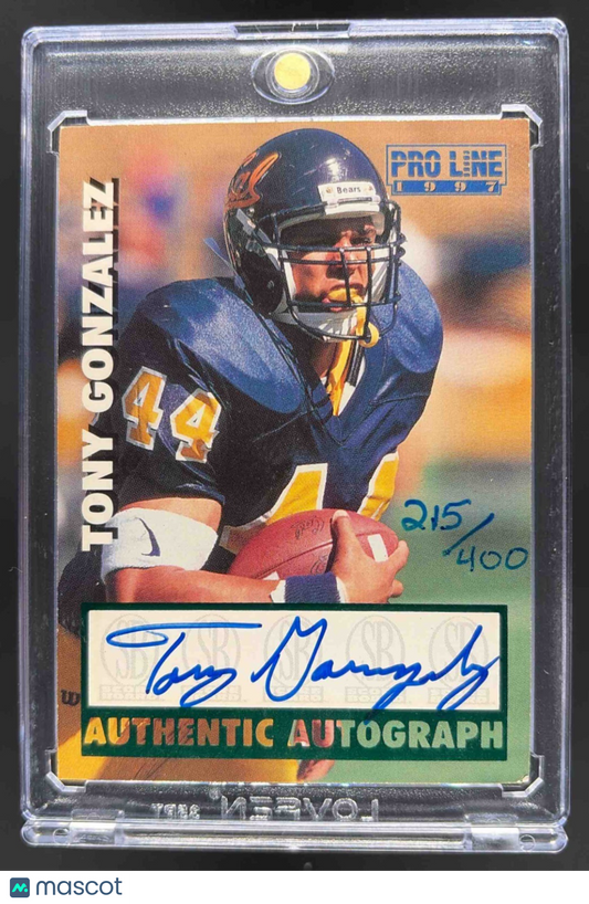 1997 Score Board Tony Gonzalez Pro Line Auto 215/400 RC