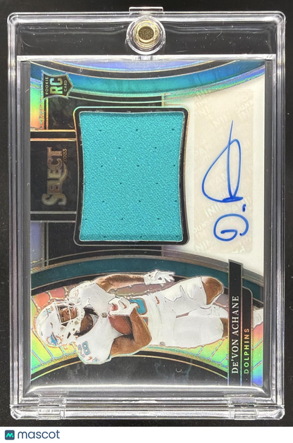 2023 Panini Select De'Von Achane #RSI-DAC Rookie Signatures Prizm /99 Auto RC
