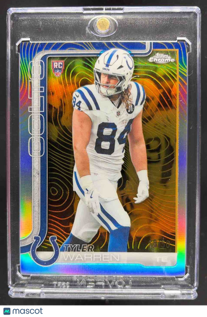 2025 Topps Chrome Tyler Warren #346 Rookie Etch Gold /50 RC SSP