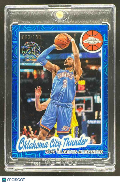 2025 Topps Chrome Shai Gilgeous-Alexander #TC-SG 1980-81 Chrome Refractor /150