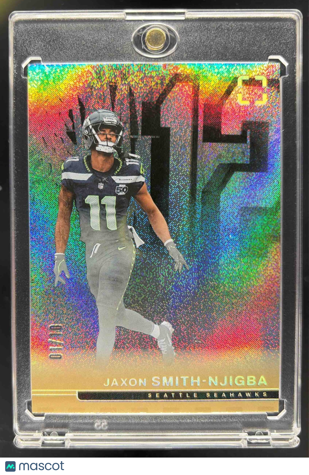 2025 Panini PhotoGenic Jaxon Smith-Njigba #50 Gold 1/10 Seahawks