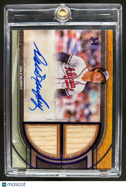 2025 Topps Museum Collection Dale Murphy #SPDRA-DM Signature Dual Relic Auto /20