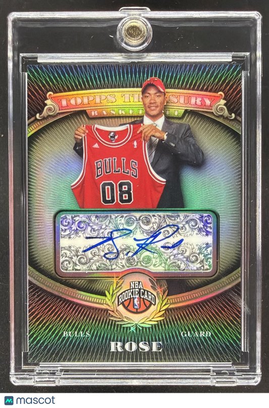 2008-09 Topps Treasury Derrick Rose #121 Rookie Auto Refractor