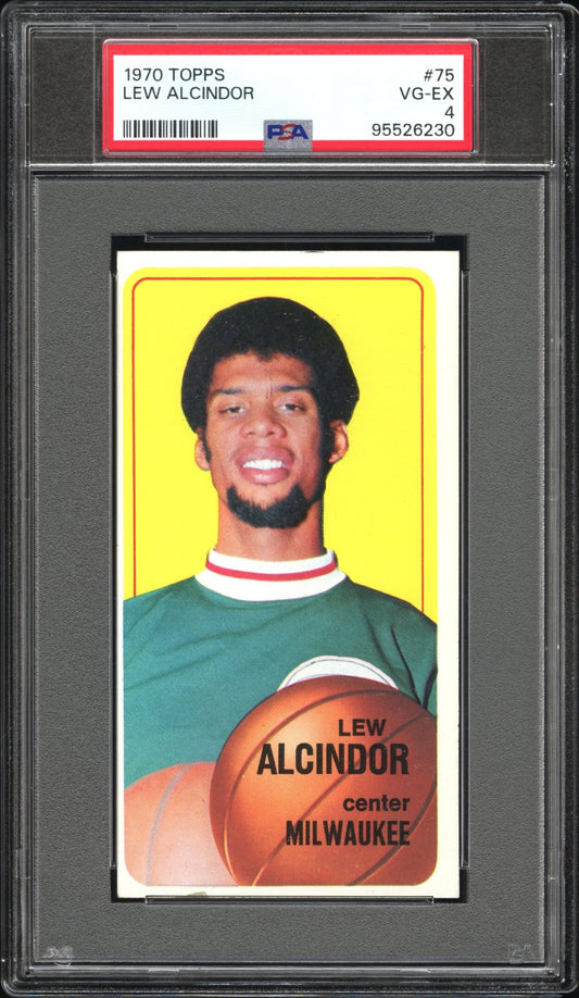 1970 Topps Lew Alicindor (Kareem Abdul-Jabbar) PSA 4 Bucks