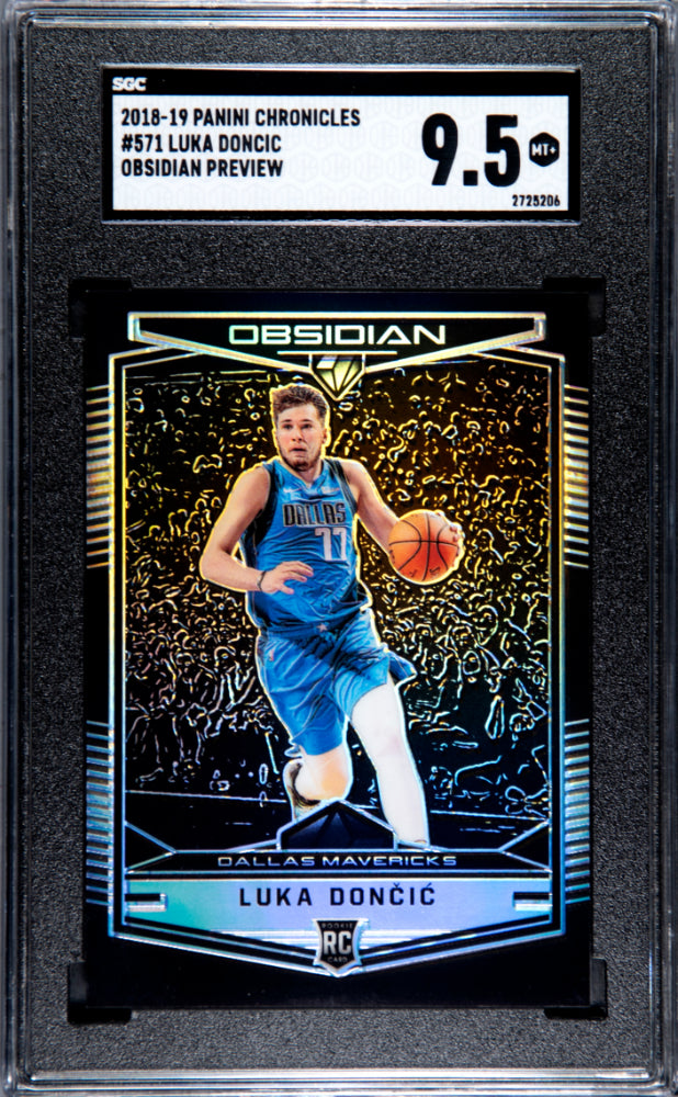 2018 Chronicles Luka Doncic Obsidian Preview SGC 9.5 RC