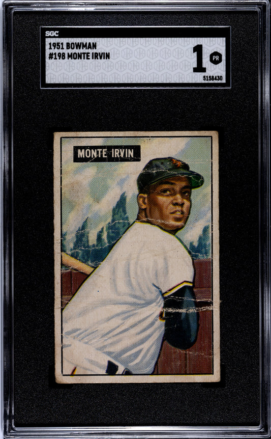 1951 Bowman Monte Irvin SGC 1