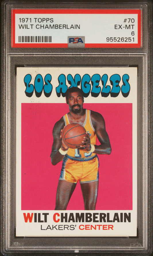 1971 Topps Wilt Chamberlain PSA 6