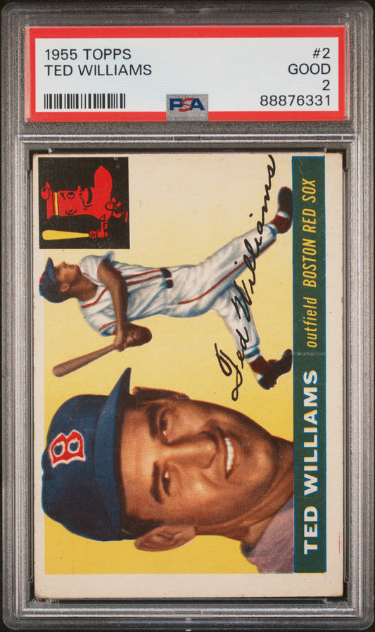 1955 Topps Ted Williams PSA 2