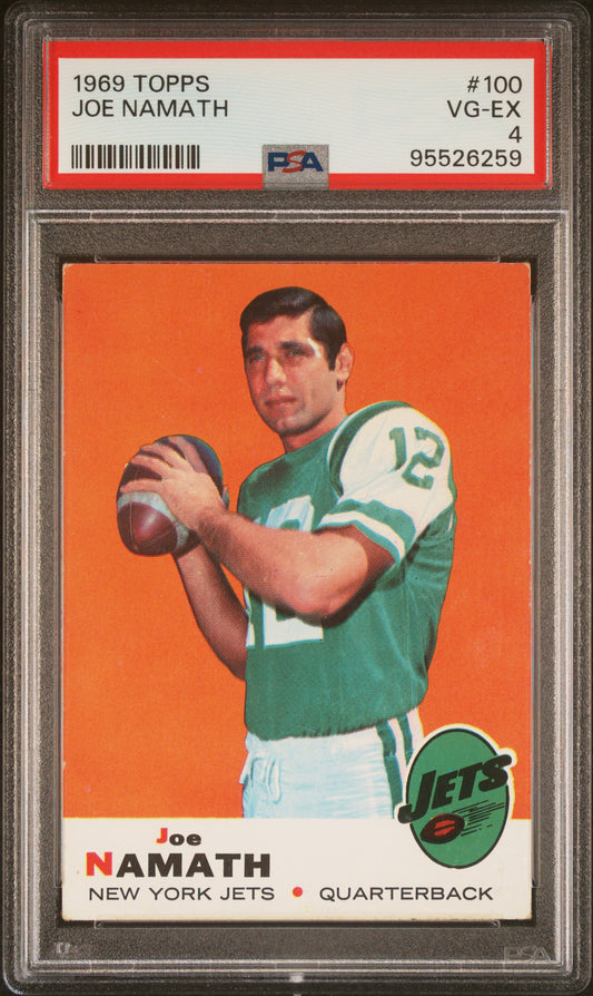 1969 Topps Joe Namath PSA 4