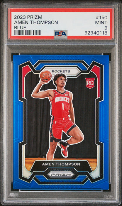 2023 Prizm Amen Thompson Blue Rookie /199 PSA 9 RC