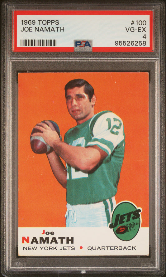 1969 Topps Joe Namath PSA 4 Jets