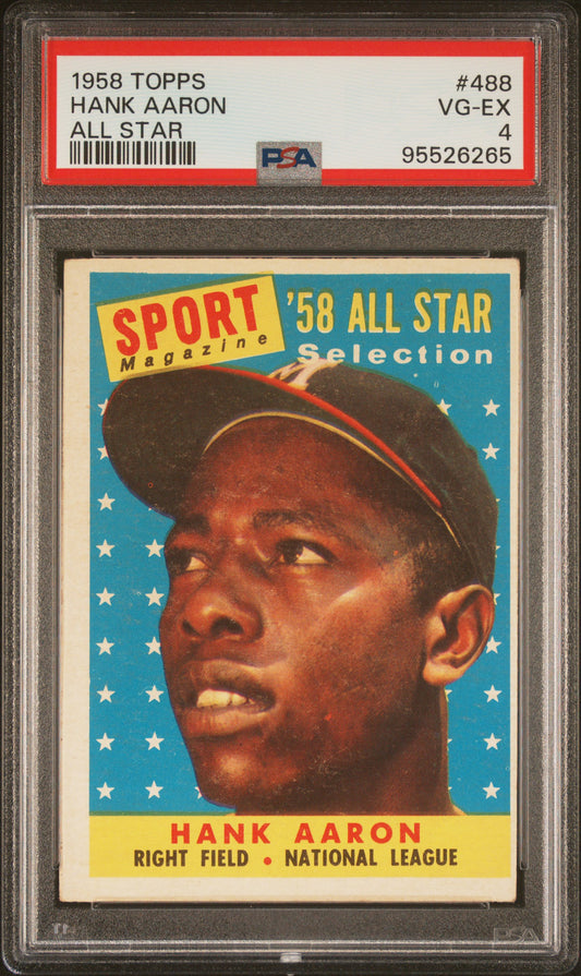 1958 Topps Hank Aaron All-Star PSA 4