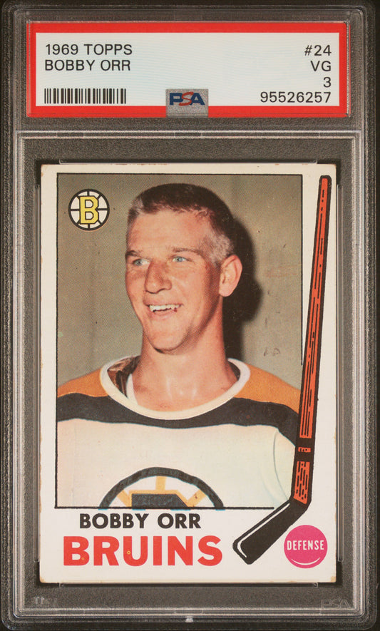 1969 Topps Bobby Orr PSA 3