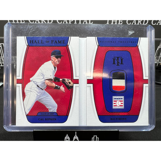 2022 National Treasures Cal Ripken Jr. Hall of Fame Materials Patch Booklet #HFB-CR /5